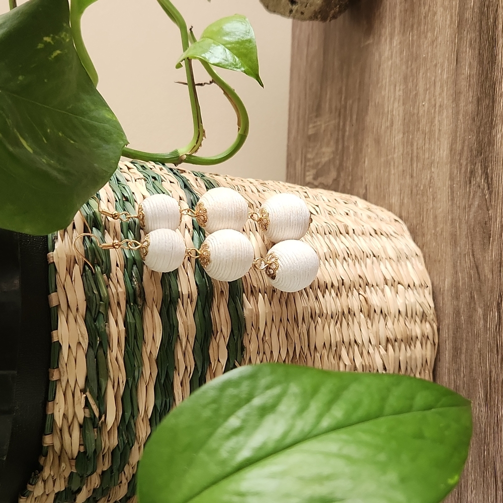Tri Layer Boho Statement Earrings